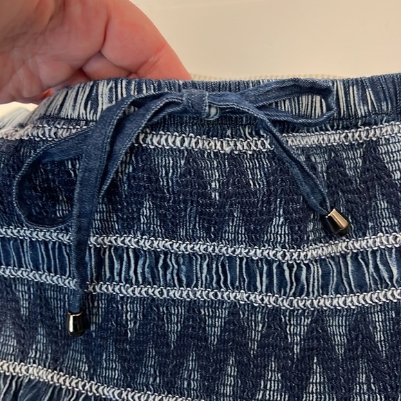 INDIGO & LACE 2 WAY DENIM SKIRT OR DRESS SIZE LARGE - Picture 15 of 16